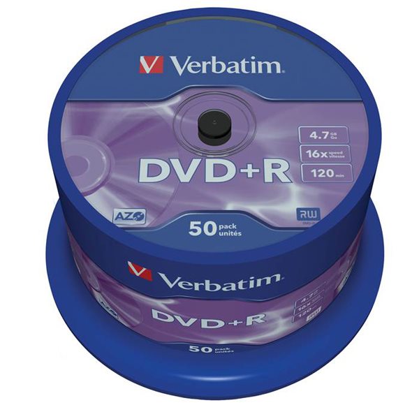 DVD+R SKIVA 4,7GB 120MIN 16X
