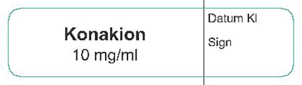 ETIKETT KONAKION 10MG/ML