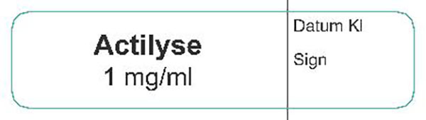 ETIKETT ACTILYSE 1MG/ML