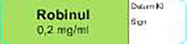 ETIKETT ROBINUL 0,2MG/ML