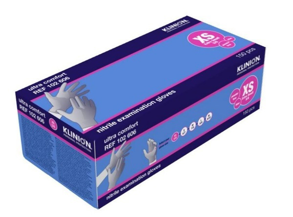 UNDERSÖKN HANDSKE NITRIL BLÅ XS