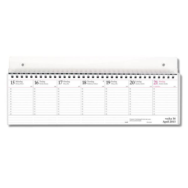 ALMANACKSHÅLLARE VÄGG TRANSP