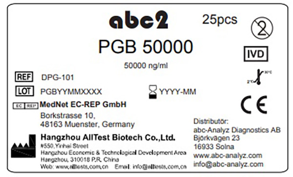 Drogtest singelsticka urin