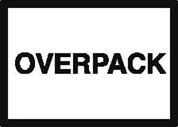 Etikett overpack