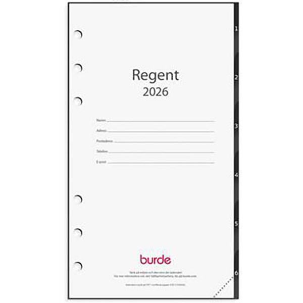 Almanacka Regent grundsats 2026